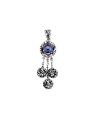 Samuel B. Silver Pearl Dream Catcher Pendant
