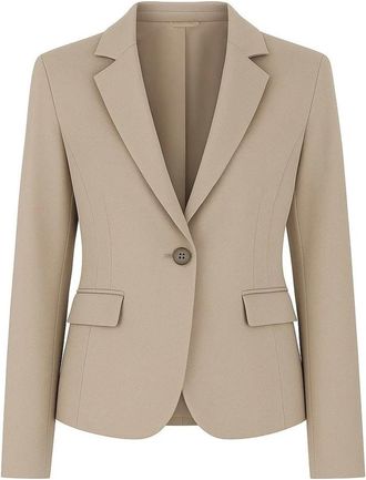 2-Biz Blazers - Dames - Blazers - Beige - M - Leer - Jassen