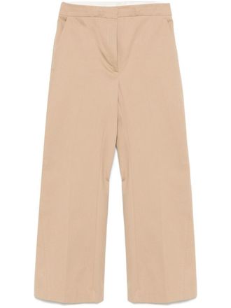 Semicouture Beige Amandine Trousers In Cotton