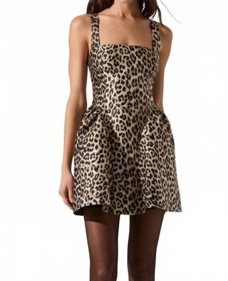 Astr Claudie Dress In Leopard Print