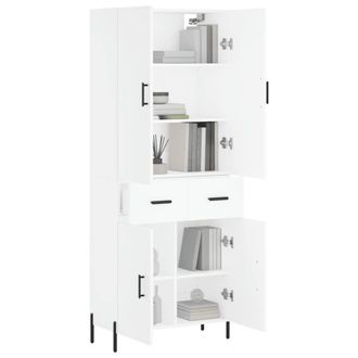 Berkfield Home Highboard White 69.5x34x180 cm Engineered Wood