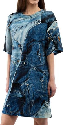 Moschino Womens Multicolor Viscose Casual Dress