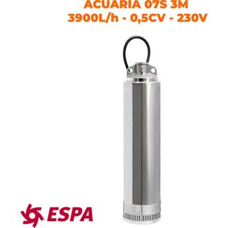 ESPA Espa - Bomba De Agua Sumergible Para Suministro De Agua Acuaria 07s 3m - 3900 L / H - 35,5 M M&aacute;x