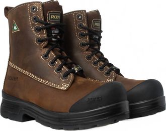 Royer Cosm&eacute;tique Mens Density Thinsulate Waterproof Composite Toe Work Boots In Brown