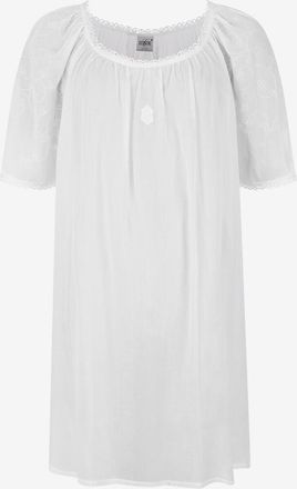 Celestine Kurzes Nachthemd aus Voile mit Puff&auml;rmeln Anissa