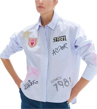 Lola Casademunt Mujer, Blusas y Camisas, Azul, Talla: M