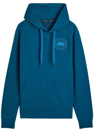 Canada Goose Hooded Embroidered Cotton Sweatshirt - Dark Blue - Xxl