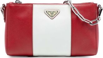 Prada Pre-owned Prada Bicolor Saffiano Lux Crossbody Ladies QB22KSCM366HNE5L