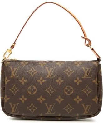 Louis Vuitton Tweedehands Canvas Louis Vuitton tassen - Dames - Vintage Handtas - Bruin - ONE Size - Vintage