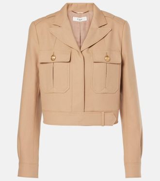 Chloé Chloé Cropped cotton jacket