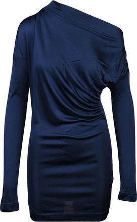 Vivienne Westwood Asymmetric Drape Tunic Dress With Boat Neckline