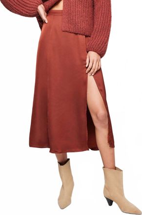 Gentle Fawn Lindy Slit Skirt In Cinnamon