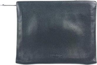Valentino Pre-owned Clutches, female, Black, Size: ONE SIZE Pre-owned Leather clutches