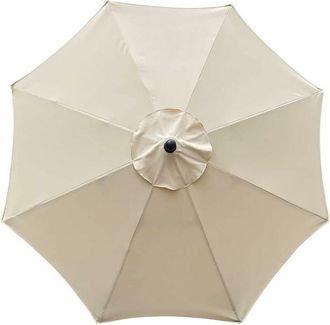 OEM Funda De Repuesto Para Sombrilla De 8 Varillas, 3 M, Impermeable, Anti Rayos Uv, Tela De Repuesto, Color Beige