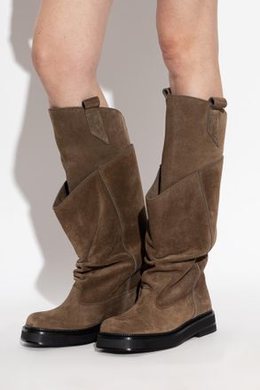 The Attico Platform Boots New Robin Passeggiata, Womens, Brown