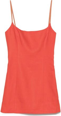 Sir. Abito midi con scollo quadrato - Arancione