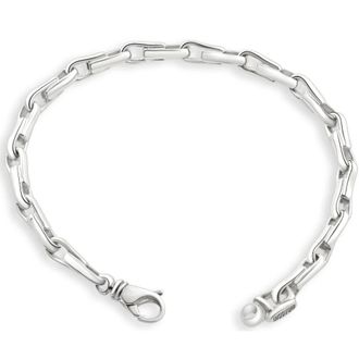 Pompeii3 Mens 14k Gold (25gram) or Platinum (39gram) 6mm Link Bracelet 8.5