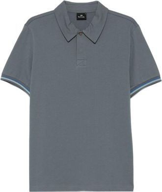 Paul Smith Grey Shirt Collar Polo
