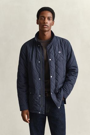 GANT Men Quilted Windcheater Mid-Length Jacket (XXXL) EVENING BLUE