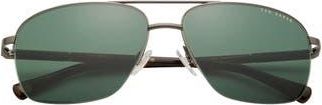 Ted Baker 60mm Polarized Navigator Sunglasses in Dark Gunmetal at Nordstrom Rack