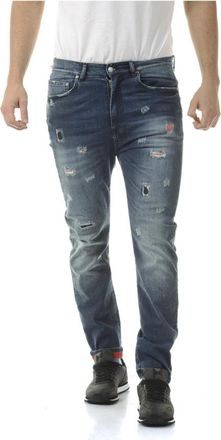 Daniele Alessandrini Jeans - Heren - Slim Fit Jeans - Blauw - W31 - Katoen - Jeans