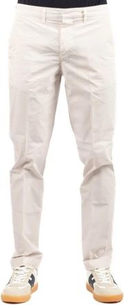 Fay Pantalone - Heren - Slim Fit Broeken - Beige - W35 - Katoen - Broeken