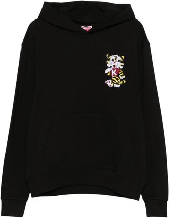 Kenzo Wild Tiger Hoodie - Heren - Hoodies - Zwart - L - Nylon - Hoodies & sweatvesten