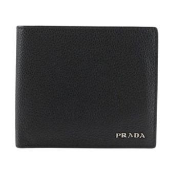 Prada Pre-owned Wallets, male, Black, Size: ONE SIZE Pre-owned 2Mo513 Bi-fold Bill Wallet