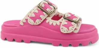 Mou Double-Buckle Slide - Dames - Sandalen - Roze - 37 EU - Schoenen