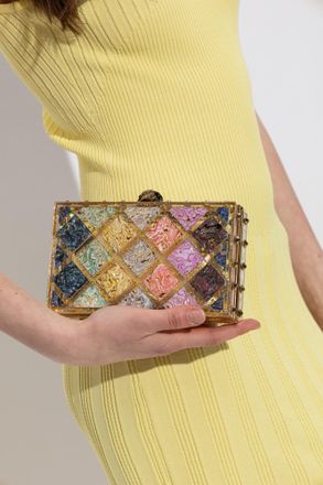 Kurt Geiger Clutch Crysta Quilt Box, Womens, Multicolour