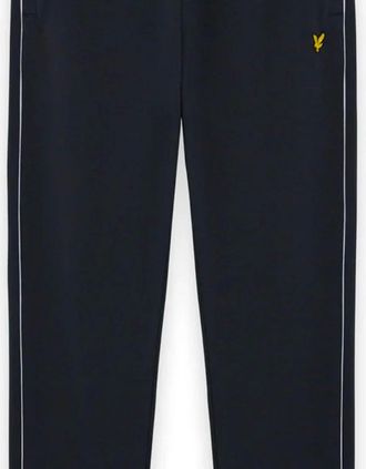Lyle & Scott Mens Lyle & Scott Piped Straight Leg Track Bottoms DARK NAVY - Size: 35/34/32