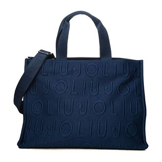 Liu Jo L Tote Logo Bubble - - Bags - Donna - Blu - ONE SIZE