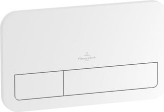 Villeroy & Boch Viconnect 2-knops bedieningsplaat 25,3x14,5 cm. wit glans