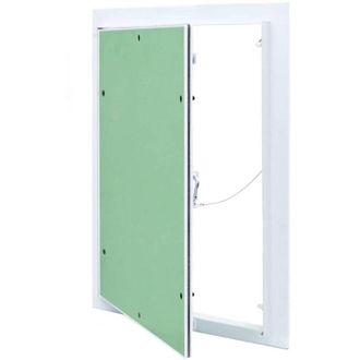 vidaXL Pannello di accesso Bianco 35 x 45 cm Alluminio e Cartongesso - Vidaxl