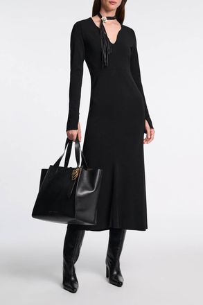 Dorothee Schumacher Soft Shape Long Sleeve Dress In Black