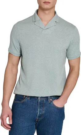 W.R.K Slim Fit Rib Solid Polo in Teal at Nordstrom, Size Xx-Large