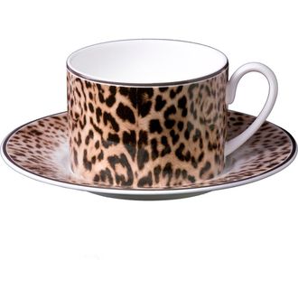 Roberto Cavalli Tea Cup & Saucer with Luxury Box in Jaguar at Nordstrom