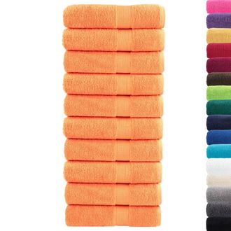 Berkfield Home Premium Shower Towels SOLUND 10 pcs Orange 70x140 cm 600 gsm