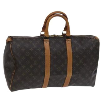 Louis Vuitton Vintage Weekend Bags, unisex, Brown, ONE SIZE, Pre-owned Weekend Bag