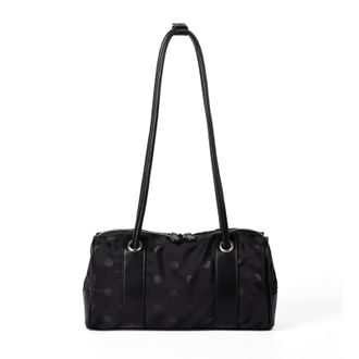 Generic Pufei Polka Dot Underarm Bag Versatile Shoulder Bag Stylish Pillow Handbag (Black)