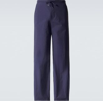 Loewe Paulas Ibiza cotton-blend wide-leg pants