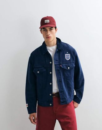 Levi's England - Giacca trucker di jeans lavaggio blu in coordinato