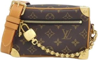 Louis Vuitton Pre-owned Vintage Canvas Shoulder Bag - Dames - Vintage Schoudertas - Bruin - ONE Size - Vintage