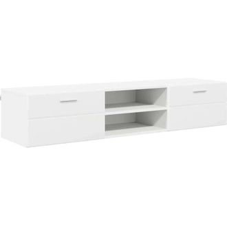 vidaXL Wooden Cabinet White 150 x 39 x 30 cm Engineered Wood vidaXL