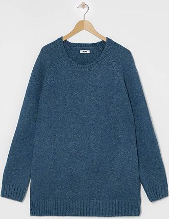 Jacamo Chunky Nep Wool Blend Crew Neck
