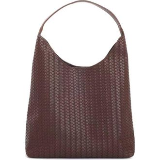 Adornia Texture Woven Shoulder Bag in Brown at Nordstrom Rack