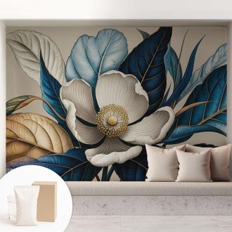 Tulup Carta Da Parati Non Tessuto - Di Alta Qualit&agrave; Per Il Soggiorno La Cucina - Tendenze Moderne - Vlies Ecologico Elegante Flora 208x146 Cm
