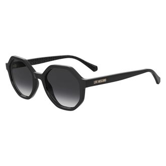Love Moschino Sunglasses, female, Black, 52 MM, Black/Dark Grey Shaded Sunglasses