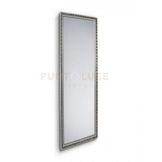 Trio Leuchten Trio Lighting - sonja specchio da parete con cornice lavorata con ganci x installazione orizzontale e verticale 50X150CM argento