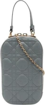 Dior Pre-owned Mini Bags, female, Blue, Size: ONE SIZE Pre-owned Leather Mini Bag